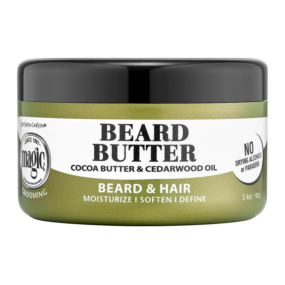 Magic Grooming Beard and Hair Butter with Cocoa Butter and Cedarwood Oil, 3.4 Oz